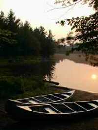 Late afternoon after a day canoeing.